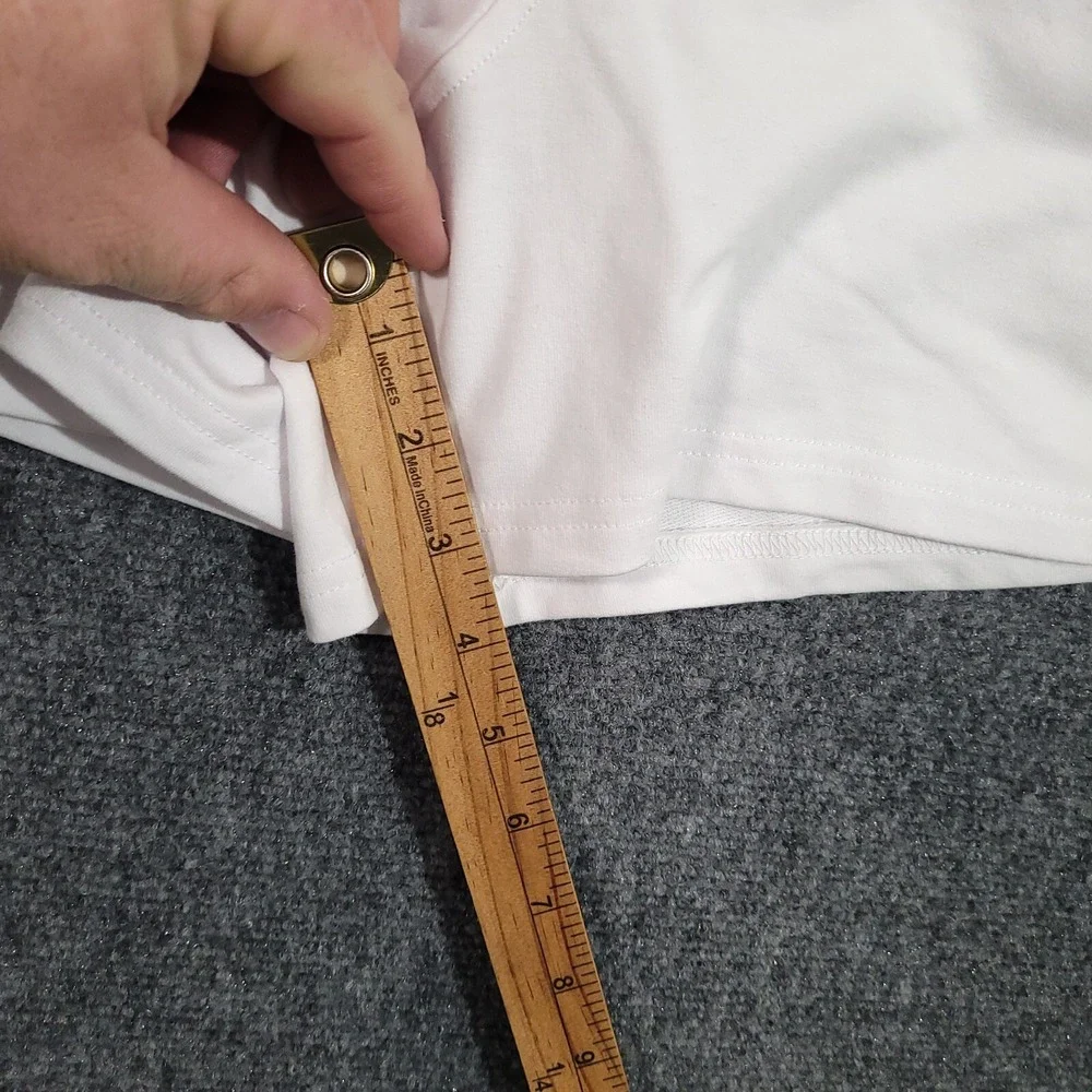 RBX French Terry Shorts Womens Medium Novelty Waistband Pockets‎ White